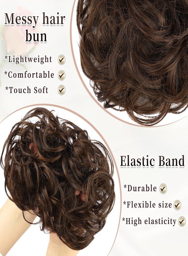 HMD Messy Bun Hair Piece Curly Hair Bun for Women Hair Bun Hair Piece Scrunchies Synthetic Fake Bun Chignon Hair Extensions Hairpieces for Daily Wear - Image 5